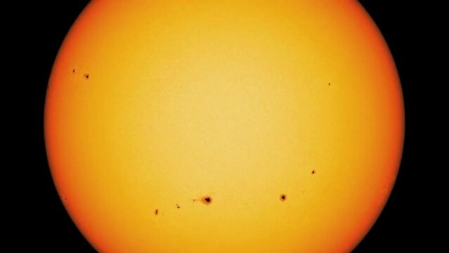 Surface of the Sun with solar spots