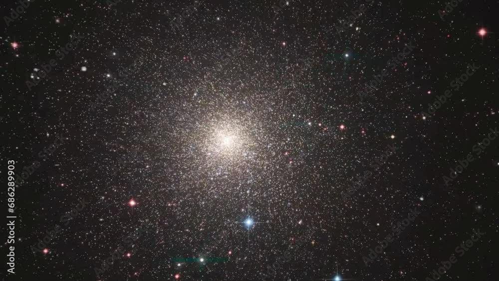 Canvas Prints globular star cluster on the border of our galaxy.