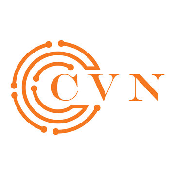 CVN letter design. CVN letter technology logo design on white background. CVN Monogram logo design for entrepreneur and business