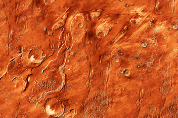 Surface of the planet Mars. Elements of this image furnished by NASA