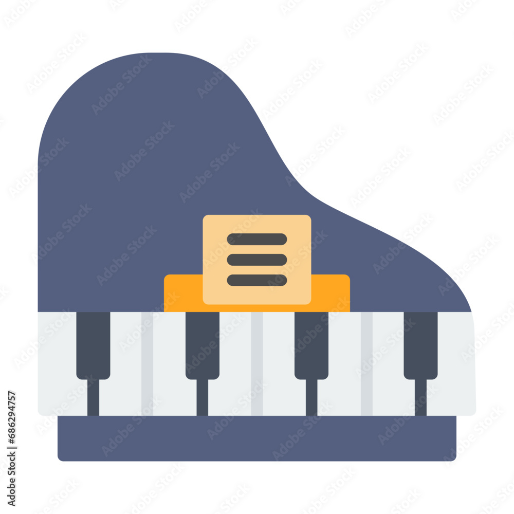 Poster piano icon