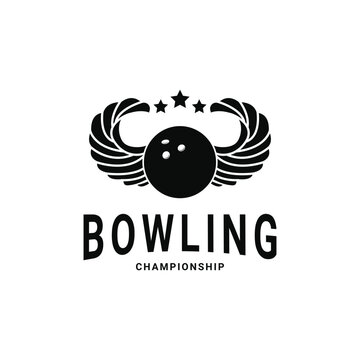 Bowling sport concept logo design ideas