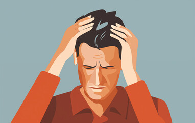 person with headache