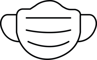 Black Mask Icon vector