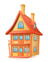 casual style house private building real estate vector illustration