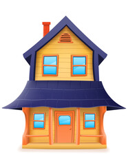 Obraz na płótnie Canvas casual style house private building real estate vector illustration