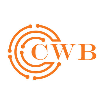 CWB letter design. CWB letter technology logo design on white background. CWB Monogram logo design for entrepreneur and business