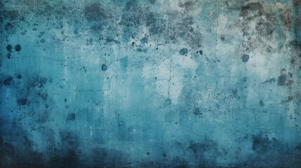 Obraz premium Vintage Grunge Textured Background in Blue Tones - Distressed Surface Image
