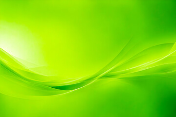 Naklejka premium Green background with decorative abstract wave