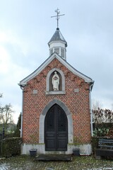 Fototapeta na wymiar Chapel of Stockis in the village of Grand-Rechain (Herve, Belgium, 1680)