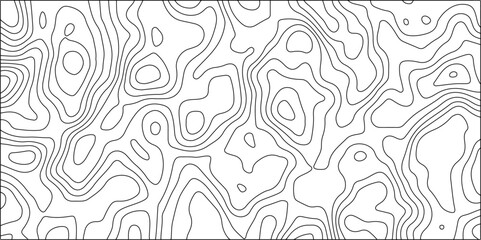 Topographic map background with geographic line map with elevation assignments.Modern design with White topographic wavy pattern design. Paper Texture Imitation of a Geographical map shades .