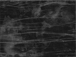 Texture of scratched glass with dust on black background for Y2K style work and creating crack...