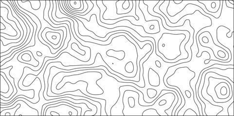 Topographic map background with geographic line map with elevation assignments.Modern design with White topographic wavy pattern design. Paper Texture Imitation of a Geographical map shades . - obrazy, fototapety, plakaty