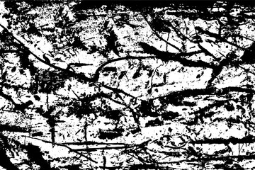 Rustic cracked vector texture with many cracks and scratches. Abstract background. Broken and damaged surface. Aged backdrop. Vector graphic illustration with transparent white. EPS10.