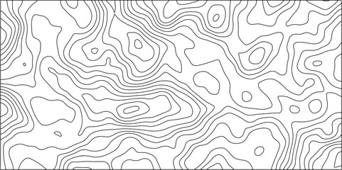 Obraz premium Topographic map background with geographic line map with elevation assignments.Modern design with White topographic wavy pattern design. Paper Texture Imitation of a Geographical map shades .