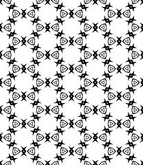 Black seamless abstract pattern. Overlay for background and backdrop. Ornamental design. PNG graphic illustration with transparent background.