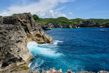 Smockey beach in nusa penida