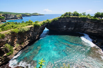 Pasih Uug Beach in nusa penida, indonesia