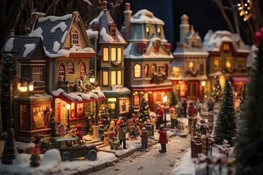 Christmas Village Displays - Generative AI