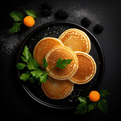 Pancakes on the plate