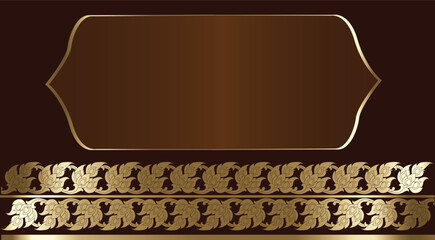 Thai Art Modern Design New Style Vector Illustration 
