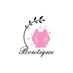 Vector fashion store logo vector with unique and line art concept