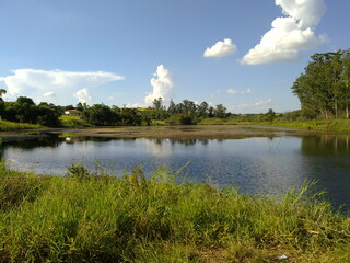 Obraz premium Lago ensolarado