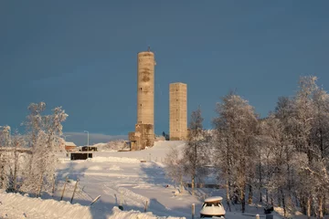Foto op Canvas KIRUNA, SWEDEN - NOVEMBER 13: 2023 Swedish mining city Kiruna in northern Scandinavia within the arctic circle. © Adam