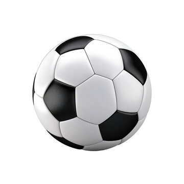 soccer ball isolated on white transparent background PNG isolated