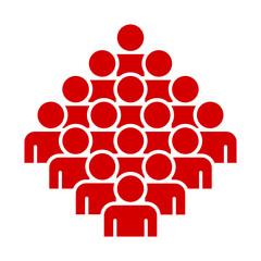 Symbol, ikona ludzi. Plik wektorowy.