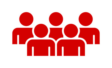 Symbol, ikona ludzi. Plik wektorowy.