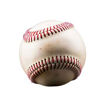 baseball on white transparent background PNG isolated