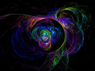 Naklejka premium Imaginatory fractal abstract background Image