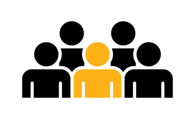 Symbol, ikona ludzi. Plik wektorowy.