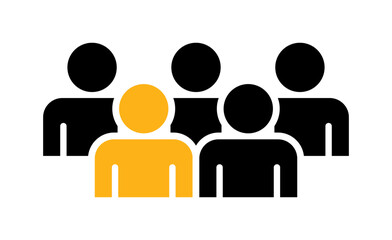 Symbol, ikona ludzi. Plik wektorowy.