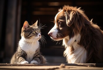 Adorable kitten and puppy show off their unlikely friendship: a touching scene for pet lovers