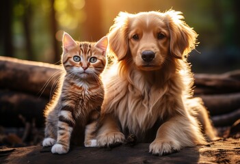 Adorable kitten and puppy show off their unlikely friendship: a touching scene for pet lovers