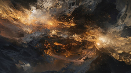 Colorful liquid abstract painting background for design and presentation