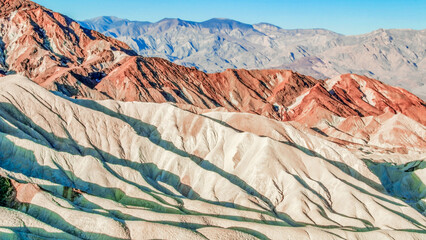 Zabriskie Point is a part of Amargosa Range located east of Death Valley in Death Valley National Park in California