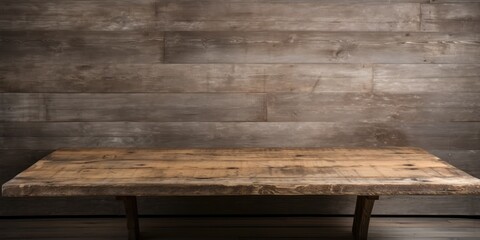 Weathered old wooden table as a nostalgic backdrop - Timeless simplicity and character - Soft, diffuse lighting to enhance the rustic allure of the aged wood