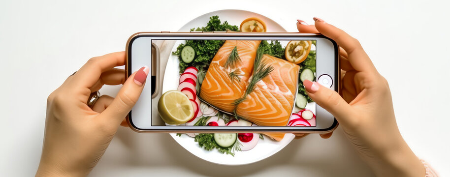 photo of cooked salmon, AI generated