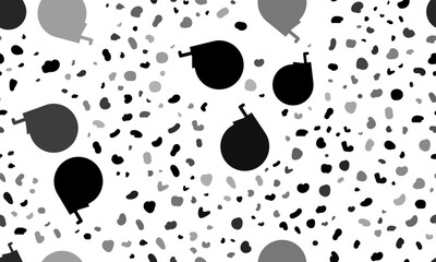 Abstract seamless pattern with tape measure symbols. Creative leopard backdrop. Vector illustration on white background