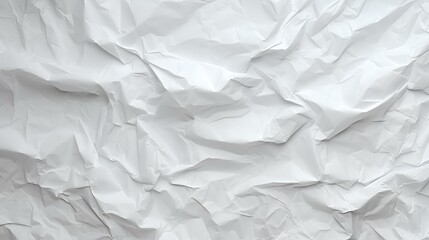 Fototapeta premium White creased crumpled paper background grunge