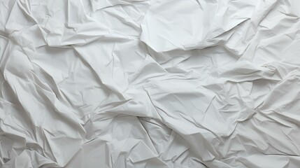 White creased crumpled paper background grunge
