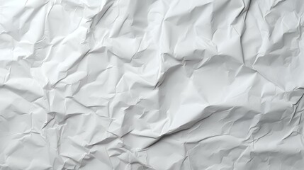 Obraz premium White creased crumpled paper background grunge