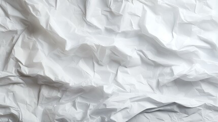 White creased crumpled paper background grunge