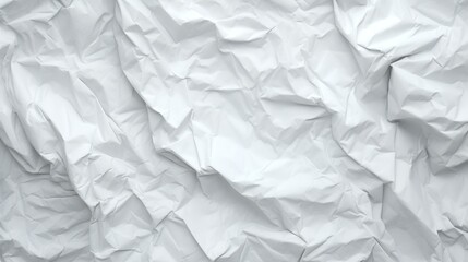 Fototapeta premium White creased crumpled paper background grunge