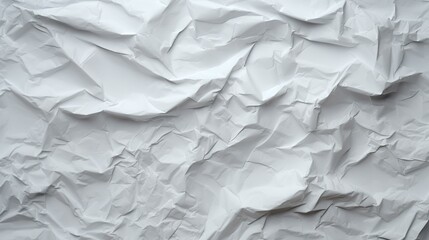Fototapeta premium White creased crumpled paper background grunge