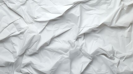 White creased crumpled paper background grunge
