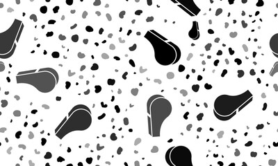 Abstract seamless pattern with sports whistle symbols. Creative leopard backdrop. Vector illustration on white background